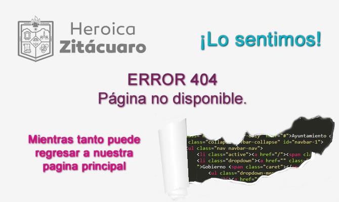 Lo sentimos esta página no esta disponible, regrese a la página anterior